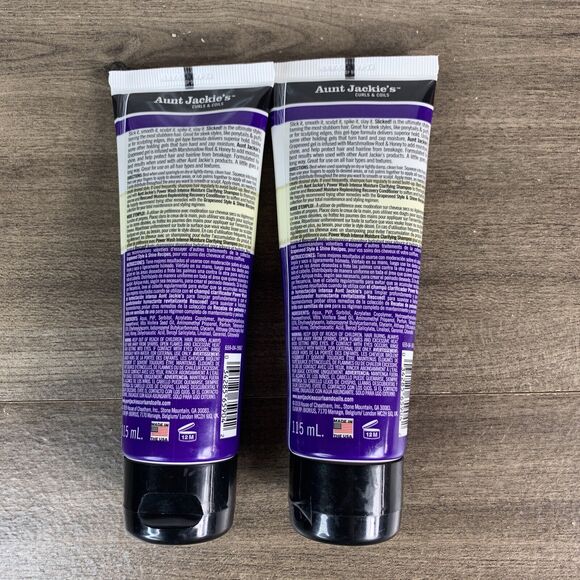 Aunt Jackie's SLICKED Flexible Styling Glue- Grapeseed Style & Shine 4oz - Picture 12 of 12